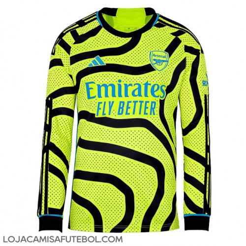 Camisa de Futebol Arsenal Equipamento Secundário 2023-24 Manga Comprida
